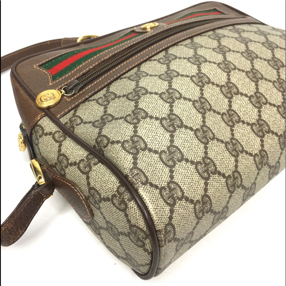 Authentic Gucci brown monogram coated canvas crossbody bag - Picture 7 of 16